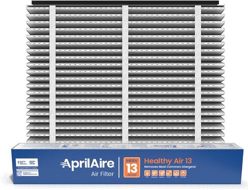 فلتر بديل AprilAire 810 لجهاز تنقية الهواء في المنزل بالكامل AprilAire 2025FG - MERV 11، هواء نظيف وغبار، فلتر هواء 20x25x4 (عبوة من قطعة واحدة) in Kuwait
