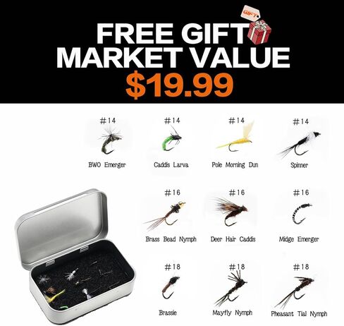 8Fans Fly Fishing Rod and Reel Combos with 4-Sections Portable Fly Rod and CNC-machined Aluminum Alloy Fly Reel,Fly Fishing Complete Starter Package in Kuwait