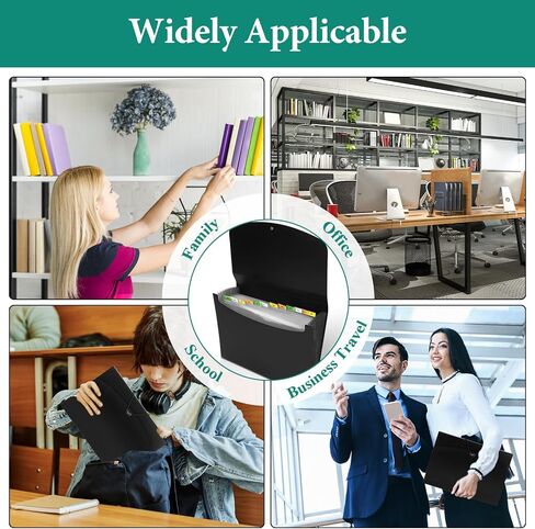 AUAUY Expanding File Organizer with 8 Pockets, Accordion File Folders with Labels, Letter Size Folders Folders, Portable Document Paper Organizer for School Office Supplies, Work, Home, Office in Saudi Arabia