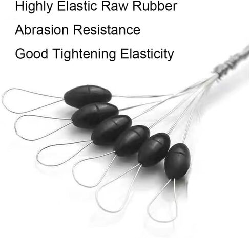 1200PCS Fishing Bobber Stopper,Bobber Stops for Fishing Line 6 in 1 Float Sinker Stop in Saudi Arabia