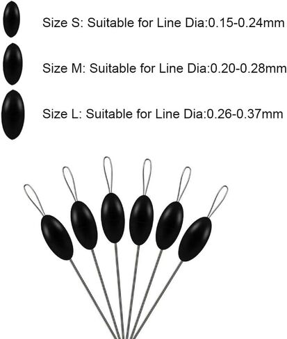 1200PCS Fishing Bobber Stopper,Bobber Stops for Fishing Line 6 in 1 Float Sinker Stop in Saudi Arabia