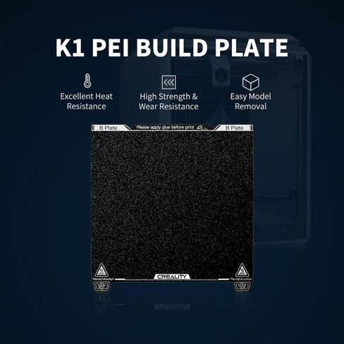 Creality K1 Bed PEI Build Plate Kit, 235x235mm Textured Removable Magnetic Flexible Spring Build Surface Heat Resistance Heated Bed Plate for K1/Ender 3 V3 SE/Ender 3 V2 Neo/Ender 3 Neo/Ender 3 S1 in Saudi Arabia