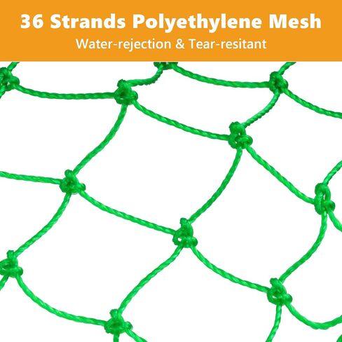 QualyQualy Bridge and Pier Fishing Net, Foldable Drop Net for Pier Fishing with Rope, Landing Net Soft Steel Hoop and Nylon Mesh Net in Saudi Arabia