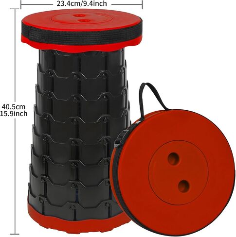 Camping Stool Portable Collapsible Stool Retractable Stool Folding Chair Outdoor Telescopic Stool Capacity 400lb Lightweight for Fishing Hiking Trips BBQ Stool Rainbow in Saudi Arabia