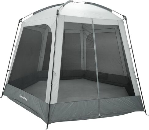 KingCamp Screen House Tent 12x7 FT Mesh Canopy Tent for 4-6 People Family and Outdoor Gatherings Stable Structure, UV Protection, Grey in Saudi Arabia