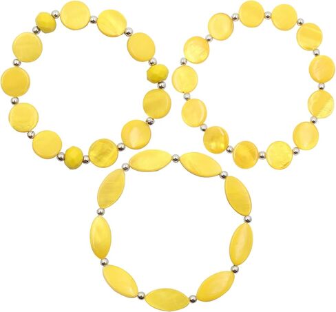 Multi Layered Stretch Bracelet for Women Shell Stackable Beaded Bracelet Boho Colorful Western Jewelry Elastic Bracelet for Trendy Gift in Saudi Arabia