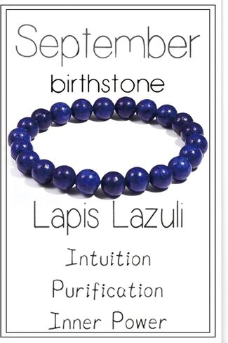 Birthstone Crystal Beads Bracelets for Women Men Colorful Stone Bracelet for Women Reduce Anxiety Zodiac Month Bracelet Birthday Graduation Gifts in Saudi Arabia