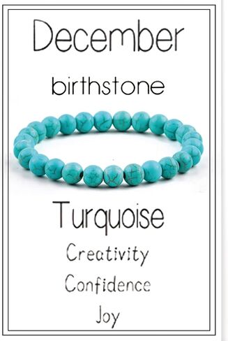 Birthstone Crystal Beads Bracelets for Women Men Colorful Stone Bracelet for Women Reduce Anxiety Zodiac Month Bracelet Birthday Graduation Gifts in Saudi Arabia