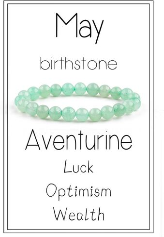 Birthstone Crystal Beads Bracelets for Women Men Colorful Stone Bracelet for Women Reduce Anxiety Zodiac Month Bracelet Birthday Graduation Gifts in Saudi Arabia
