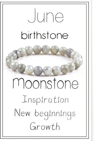 Birthstone Crystal Beads Bracelets for Women Men Colorful Stone Bracelet for Women Reduce Anxiety Zodiac Month Bracelet Birthday Graduation Gifts in Saudi Arabia