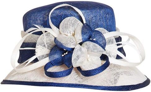 F FADVES Sinamay Cloche Bucket Hat for Women Fascinators Floral Church Wedding Kentucky in Saudi Arabia