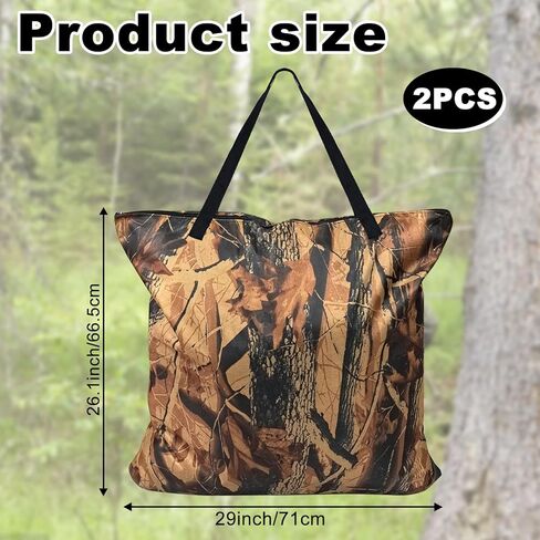 2 حزمة من أكياس التحكم في الرائحة حقيبة سفر مضادة للماء مع مقبض لملابس الصيد والإكسسوارات والمعدات (لون مموه) in Kuwait