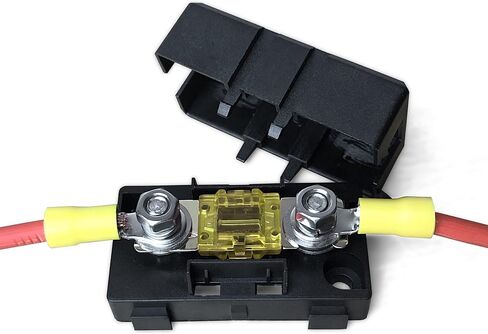 حامل الصمامات المضمن MGI SpeedWare Mini-ANL/MIDI مع غطاء ومسامير للأسفل (125A Fuse) in Kuwait