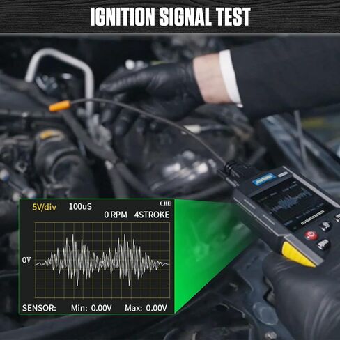 جهاز راسم الذبذبات المتعدد للسيارات من AUTOOL TRMS، جهاز قياس متعدد رقمي ومجموعة راسم الذبذبات 1000 فولت 20 أمبير، مع خط اختبار K وإشارة حافلة CAN، إشارة المستشعر، اختبار التتابع، اختبار إشارة نبض الإشعال in Kuwait
