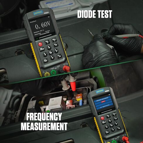 جهاز راسم الذبذبات المتعدد للسيارات من AUTOOL TRMS، جهاز قياس متعدد رقمي ومجموعة راسم الذبذبات 1000 فولت 20 أمبير، مع خط اختبار K وإشارة حافلة CAN، إشارة المستشعر، اختبار التتابع، اختبار إشارة نبض الإشعال in Kuwait
