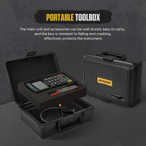 جهاز راسم الذبذبات المتعدد للسيارات من AUTOOL TRMS، جهاز قياس متعدد رقمي ومجموعة راسم الذبذبات 1000 فولت 20 أمبير، مع خط اختبار K وإشارة حافلة CAN، إشارة المستشعر، اختبار التتابع، اختبار إشارة نبض الإشعال in Kuwait