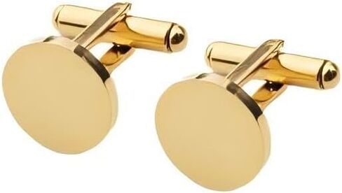 2PC CLASSIC MEN'S CUFFLINKS TITANIUM CUFFLINKS GOLD STEEL ROSE GOLD BLACK 20MM WEDDING CUFFLINKS in Saudi Arabia