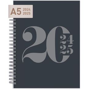 Riley's Planner 2024-2025 Academic Year, 18-Month Classic Weekly Planner - Timeless Weekly & Monthly Agenda Planner, Durable Cover, Notes Pages, Twin-Wire Binding (8 x 6 inch, Blue)