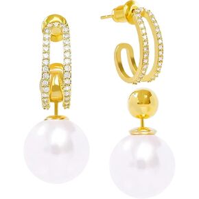 أقراط اللؤلؤ ترصيع أقراط اللؤلؤ المتدلية أقراط اللؤلؤ الذهبية المتدلية من الفضة الاسترليني أقراط اللؤلؤ أقراط اللؤلؤ للنساء in Kuwait