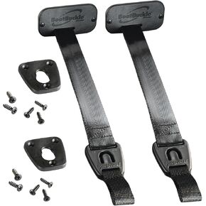 BoatBuckle Gunwale/Deck Mount Retractable Rod Tie-Down, 24-Inch Self-Retracting Fishing Rod Holder for Boats