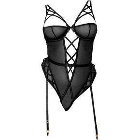 Forplay womens Cross My Heart Teddy