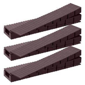 Composite Shims for Indoor/Outdoor Use, 16 Pack Heavy Duty Never Rot Plastic Wedge Shims for Leveling, DIY Furniture Levelers for Home Improvement, Table, Furniture, Doors, Windows, Sheds, Toilet