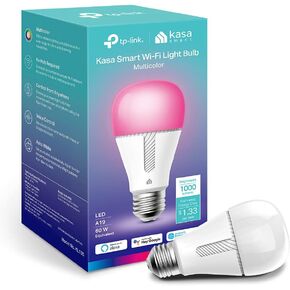 Kasa Smart Light Bulbs, Full Color Changing Dimmable Smart WiFi Bulbs Compatible with Alexa and Google Home, A19, 9W 800 Lumens,2.4Ghz only, No Hub Required, 4 Count (Pack of 1), Multicolor (KL125P4)