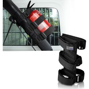 1 PC Car Fire Extinguisher Mount Holder Strap, Adjustable Safety Driving Fire Extinguisher Band, Anti-slip Durable Vehicle Fire Extinguisher Accessories Compatible with Wrangler (Black)