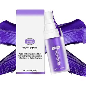 Purple Toothpaste for Teeth Whitening, Purple Toothpaste Whitening, Purple Teeth Whitening, Teeth Whitening Booster, Color Corrector Toothpaste in Kuwait