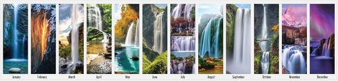 House of Doolittle 2024 Monthly Desk Pad Calendar, Earthscapes Seascapes, 22 x 17 inches, January - December (HOD138-24) in Saudi Arabia