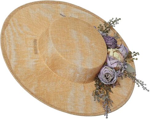 COSDREAMER Victorian Hat Girls Women Tea Party Sun Hat Straw Hats Small Hat in Saudi Arabia