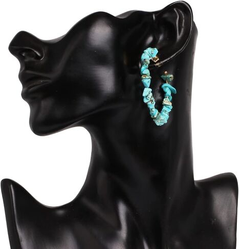 Turquoise Earrings for Women Dangling Handmade Turquoise Dangle Drop Earrings for Women in Kuwait