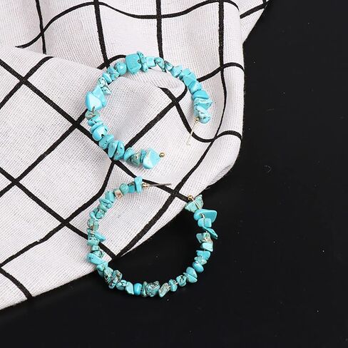 Turquoise Earrings for Women Dangling Handmade Turquoise Dangle Drop Earrings for Women in Kuwait