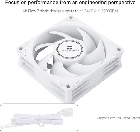 Thermalright TL-B8 وحدة المعالجة المركزية مروحة الكمبيوتر مروحة هادئة 4pin PWM مروحة الكمبيوتر، مروحة تبريد صامتة 80 مم، سرعة 2200 دورة في الدقيقة، مروحة تبريد وحدة المعالجة المركزية (رمادي) in Saudi Arabia