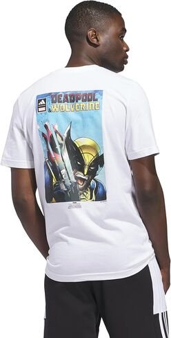 adidas Men's Marvel Deadpool and Wolverine Graphic T-Shirt in Saudi Arabia