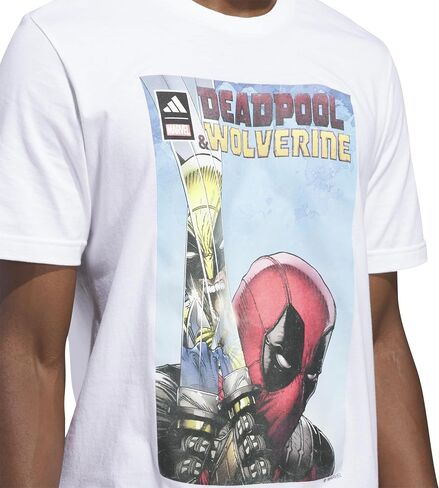 adidas Men's Marvel Deadpool and Wolverine Graphic T-Shirt in Saudi Arabia