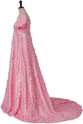 Women's Daphne Basset Dress Regency Dresses Jane Austen Style High Waistline Ruffled Puff Sleeve Long Dress in Saudi Arabia