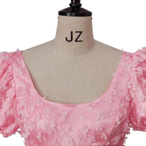 Women's Daphne Basset Dress Regency Dresses Jane Austen Style High Waistline Ruffled Puff Sleeve Long Dress in Saudi Arabia