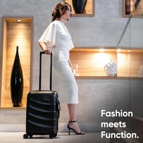 Premium Expandable Hardshell Carry on Luggage - 22x14x9 airline approved - International Travel Suitcase - Airtag Compatible - TSA Approved lock with USB Port (Blue) in Saudi Arabia