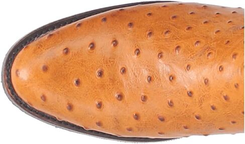 Dingo Mens Ranger Leather Embroidered Ostrich Print Round Toe in Saudi Arabia
