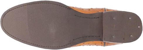 Dingo Mens Ranger Leather Embroidered Ostrich Print Round Toe in Saudi Arabia