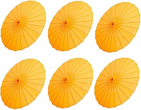 THY COLLECTIBLES Set of 6 Kid's Size 22" Japanese Chinese Umbrella Parasol for Wedding Parties, Photography, Costumes, Cosplay, Decoration and Other Events in Saudi Arabia