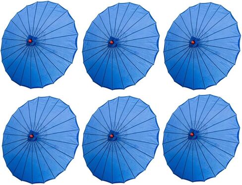 THY COLLECTIBLES Set of 6 Kid's Size 22" Japanese Chinese Umbrella Parasol for Wedding Parties, Photography, Costumes, Cosplay, Decoration and Other Events in Saudi Arabia