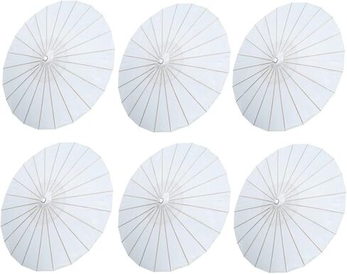 THY COLLECTIBLES Set of 6 Kid's Size 22" Japanese Chinese Umbrella Parasol for Wedding Parties, Photography, Costumes, Cosplay, Decoration and Other Events in Saudi Arabia