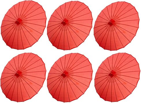 THY COLLECTIBLES Set of 6 Kid's Size 22" Japanese Chinese Umbrella Parasol for Wedding Parties, Photography, Costumes, Cosplay, Decoration and Other Events in Saudi Arabia