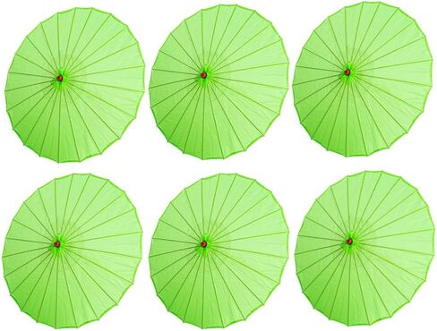 THY COLLECTIBLES Set of 6 Kid's Size 22" Japanese Chinese Umbrella Parasol for Wedding Parties, Photography, Costumes, Cosplay, Decoration and Other Events in Saudi Arabia