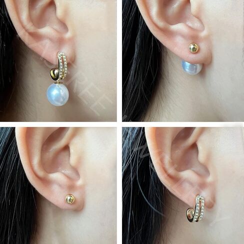 Pearl Earrings Studs Pearl Drop Earrings Gold Pearl Earrings Dangle Sterling Silver Pearl Earrings Pearl Hoop Earrings for Women in Kuwait