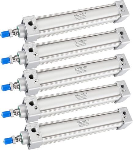 Baomain Pneumatic Air Cylinder SC 63 x 500 PT 3/8, Bore: 2 1/2 inch, Stroke: 20 inch, Screwed Piston Rod Dual Action (1PCS) in Saudi Arabia