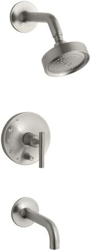 كوهلير K-T14421-4-BL حوض الاستحمام والدش من بيوريست، اسود غير لامع in Kuwait