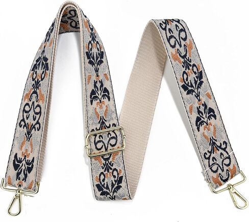 LVYOUME Bag Strap Silver Hardware 2" Wide Replacement Crossbody Straps Adjustable Shoulder Strap Extra Long Bag Strap for Crossbody Handbag in Saudi Arabia